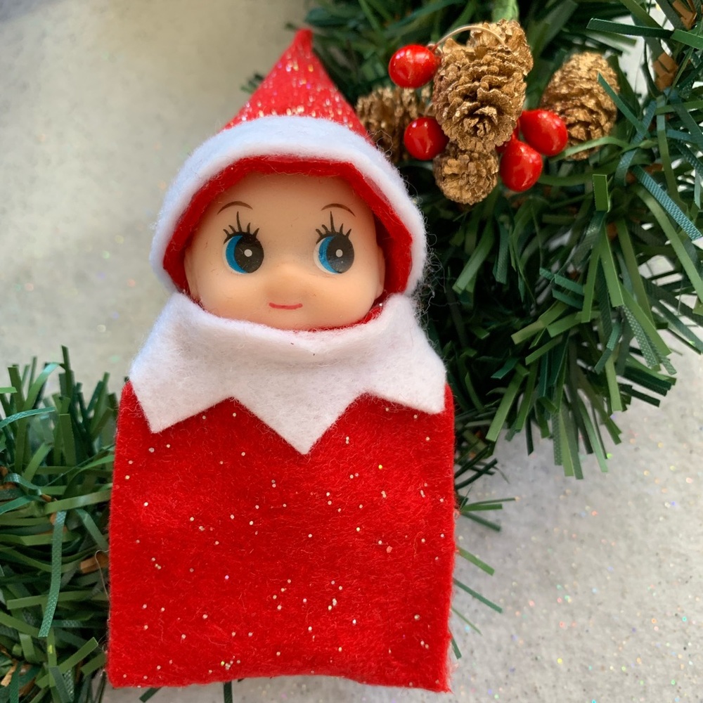Baby Elf Doll Toddler Elf Christmas Elf Red